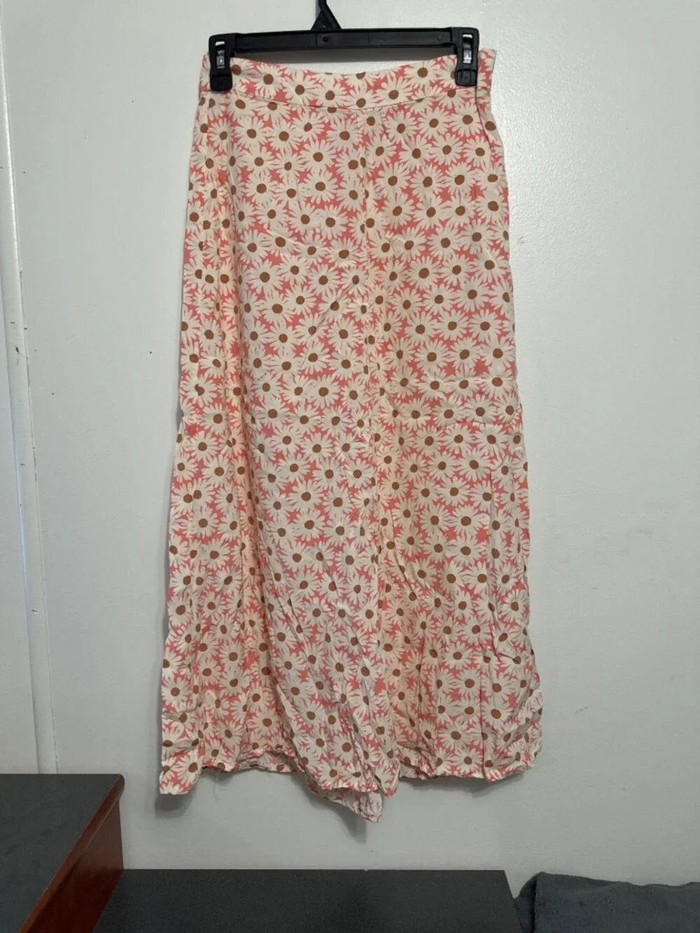 Floral Maxi Skirt By MNG In Pink & White With Daisy Pattern Size S Lightweight & - Picture 2 of 8